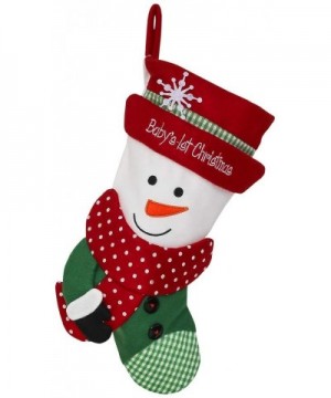 Christmas Stockings with Festive Designs (16 inch 3D Snowman) - 16 Inch 3d Snowman - CX18SZOZGI9 $13.67 Stockings & Holders