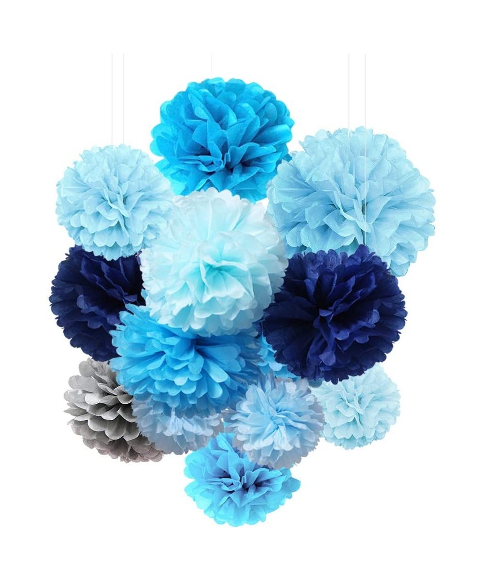 Tissue Paper Flowers Pom Poms Decorations - Bright Colorful Large Rainbow Kids Craft Assorted Bulk Kit Hanging Wall for Big W...