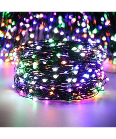 Color Changing LED String Lights Plug in with Remote- 72Ft 200 LED Green Copper Wire Fairy Lights 8Modes Christmas Lights wit...