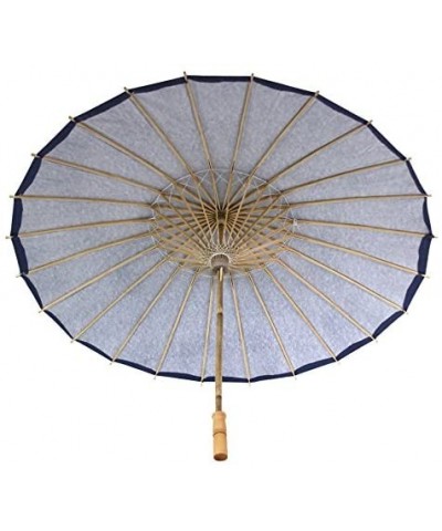 32-Inch Paper Parasol- 4-Pack Umbrella for Wedding- Bridesmaids- Party Favors- Summer Sun Shade (4- Navy Blue) - Navy Blue - ...