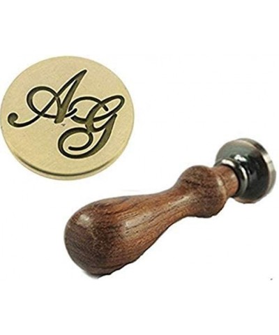 Vintage Custom Made Two Letters Monogram Personalized Letter Picture Logo Wedding Invitation Wax Sealing Seal Stamp Set - CK1...