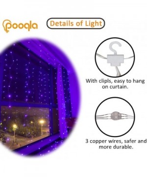 USB Plug in Fairy Curtain Lights 16 Colors Outdoor and Indoor Window Rainbow Light 9.8ft x 9.8 ft Waterproof Hanging Lights D...