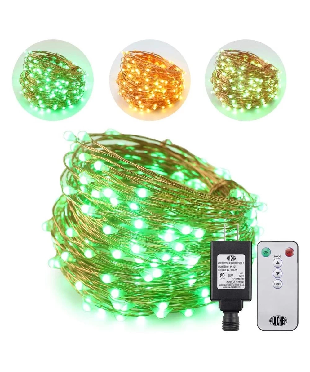 Dual Color LED String Lights Color Changing Plug in- 66Ft 200LEDs 10 Modes Copper Wire Decorative Fairy Lights+Remote&Timer f...