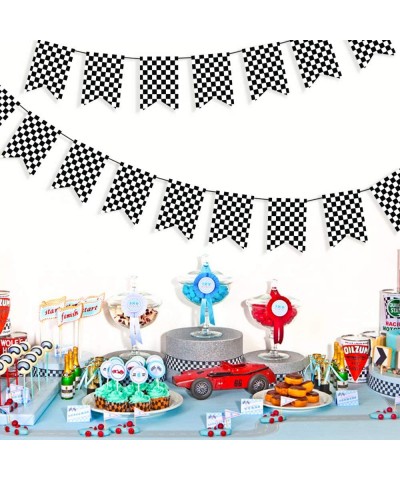 Checkered Black and White Banner Race Flag Banner Checkered Flag Banner Racing Flags Racing Birthday Party Supplies Finish Li...