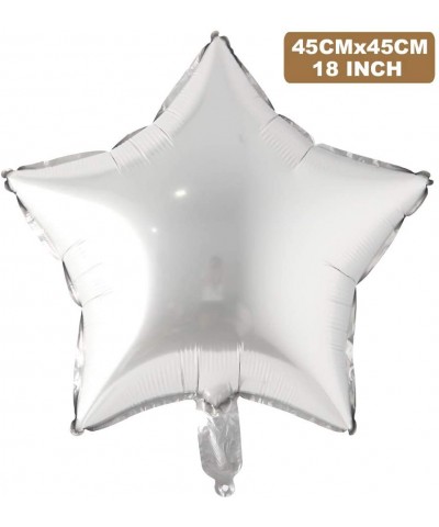 18inch Chrome Metal Balloon Heart Star Matt Helium Balloon Wedding Party Decoration Supplies Birthday Balloons Baby Shower Gi...