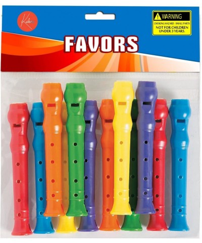 Plastic Recorders - Pack of 12-4 Inches Assorted Colors Plastic Flute Musical Instruments - for Kids- Boys and Girls- Party F...