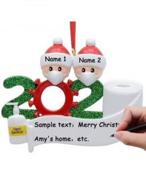 Personalized Christmas Ornaments- 2020 Covid Quarantine Personalized Ornaments Survivor Family Members Name Kit- DIY Creative...