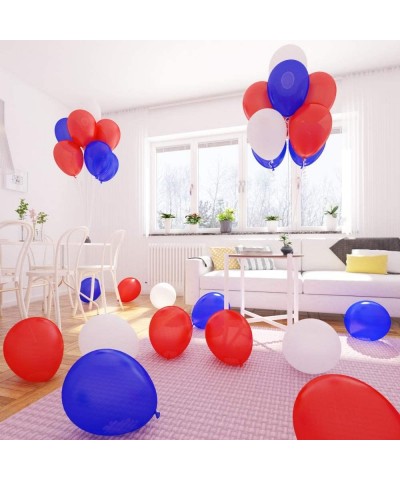 USA Balloon Latex American Patriot 4th July Celebration Color (USA) 10 inch 24 pcs (8 red + 8 Blue + 8 White) Bundle Balloons...