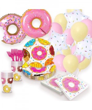 Donut Party Supplies Decorations Balloons - Donut Party Set With Balloons - CV19223ZHUK $16.84 Party Packs