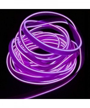 2M/6FT Car Strip Light USB Neon Lights El Wire for Cars Costume Cosplay Festival Decoration(2m-USB-Purple) - Purple - CM190T5...