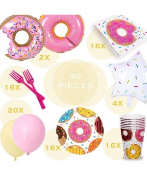 Donut Party Supplies Decorations Balloons - Donut Party Set With Balloons - CV19223ZHUK $16.84 Party Packs