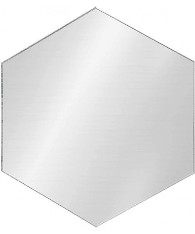 Plastic Mirror Sheet Camping Daycare Gym Driveway Spot Restrooms Speech Therapy Jewelry Makeup (4" Hexagon) - Mirror - C719EL...
