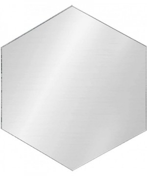 Plastic Mirror Sheet Camping Daycare Gym Driveway Spot Restrooms Speech Therapy Jewelry Makeup (4" Hexagon) - Mirror - C719EL...