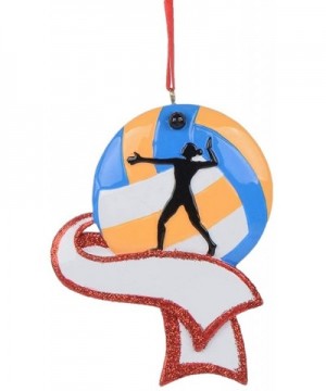 Personalized Sports Fan Christmas Ornament for Tree - Women's Volleyball - CK18Y2QSW8Z $10.28 Ornaments