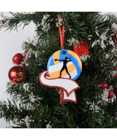 Personalized Sports Fan Christmas Ornament for Tree - Women's Volleyball - CK18Y2QSW8Z $10.28 Ornaments