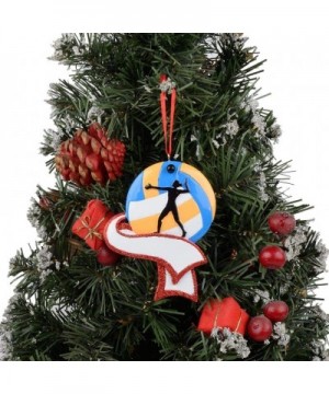 Personalized Sports Fan Christmas Ornament for Tree - Women's Volleyball - CK18Y2QSW8Z $10.28 Ornaments