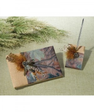 Rustic Camouflage Wedding Guest Book Pen Set - CE11O56Z9RB $20.60 Ceremony Supplies