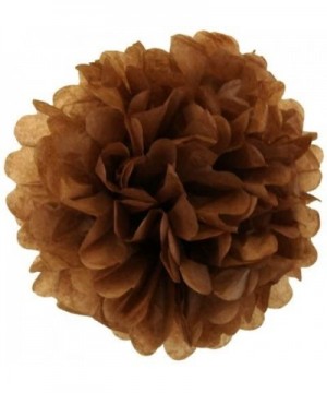 Tissue Pom Pom Paper Flower Ball 8inch Chocolate - Chocolate - C011H6OEYA1 $6.58 Tissue Pom Poms