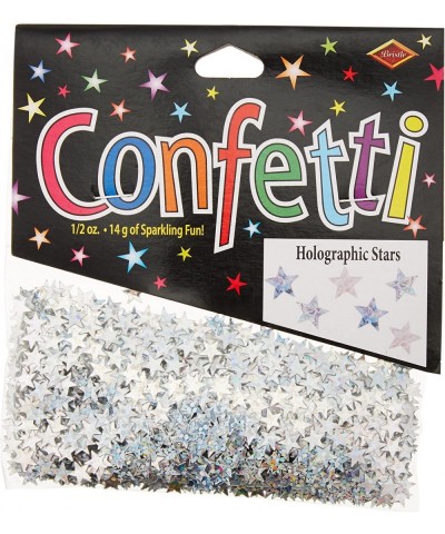 Silver Holographic Stars Confetti- 1/2-Ounce - CU11H5G9D0H $6.84 Confetti