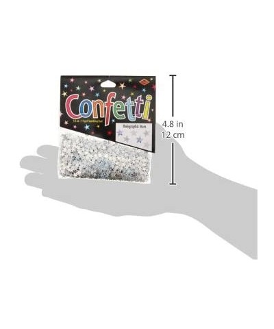 Silver Holographic Stars Confetti- 1/2-Ounce - CU11H5G9D0H $6.84 Confetti