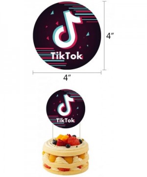 Tik Tok Happy Birthday Banner- Cake Topper- Music Party Decor Themed Party Decoration Shot Video Fans for Musical Party Shari...
