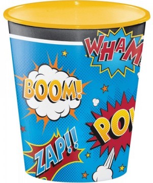 Superhero Slogans Plastic Cups- 12 ct - CX199LS0R4S $10.80 Party Tableware