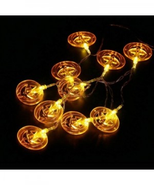Halloween Decoration String Lights with Battery Operated- 14.7 FT 30 LED Orange Jack-O-Lantern- Warm Light Pumpkins Lights fo...