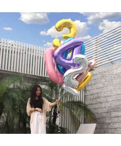 40 Inch Number Balloons Purple Number 9 Helium Foil Birthday Party Decorations Digit Balloons - Number 9 Balloon - CR18UQ8C89...