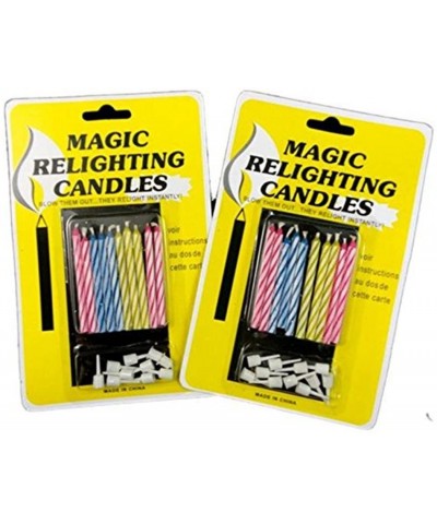 20pcs Funny Magic Trick Relighting Candle Birthday Cake Decors Party Joke Xmas Gift - CI184Z0ONDO $4.30 Birthday Candles