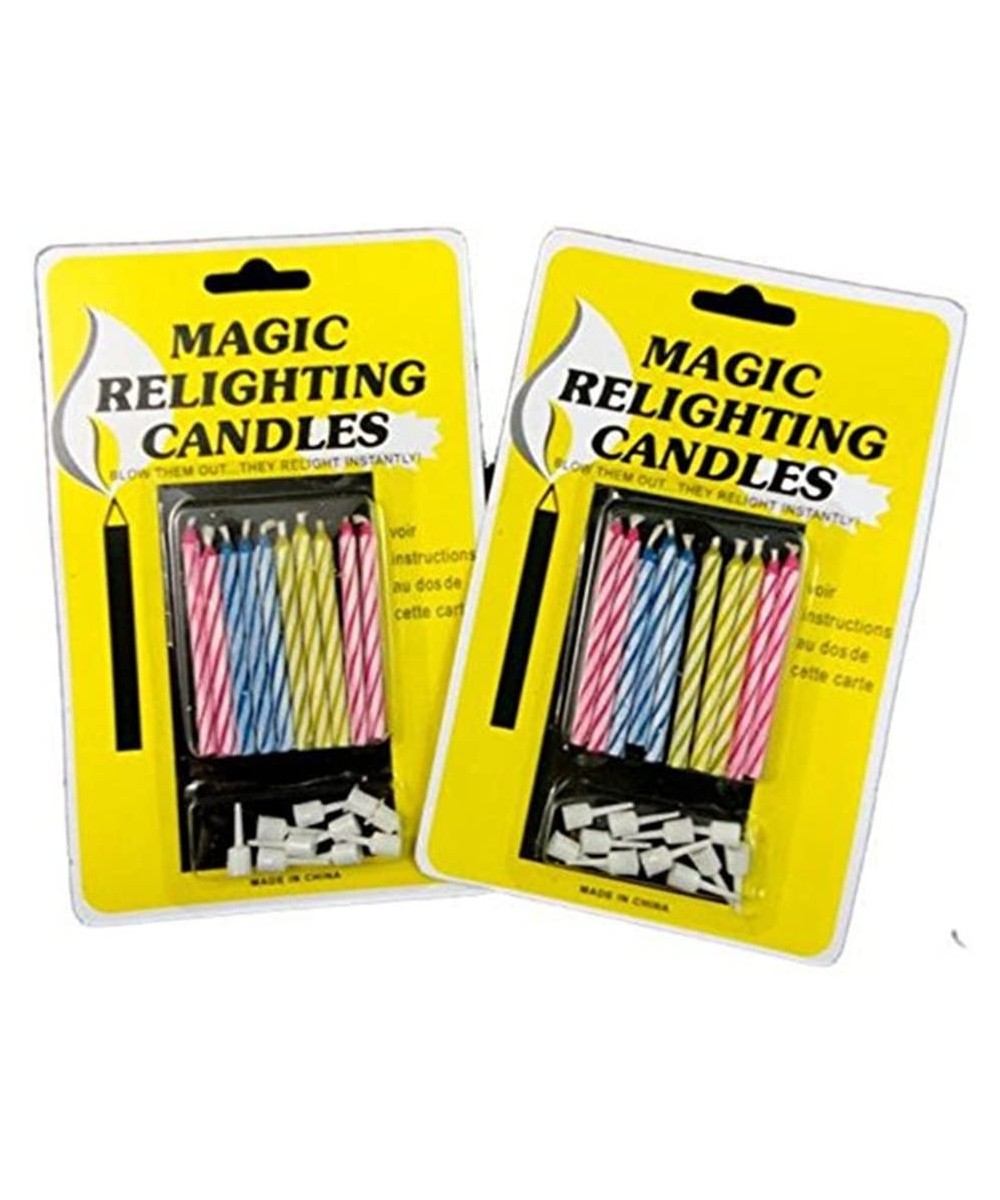 20pcs Funny Magic Trick Relighting Candle Birthday Cake Decors Party Joke Xmas Gift - CI184Z0ONDO $4.30 Birthday Candles