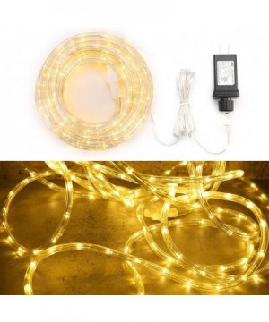 Christmas Rope Lights- 33ft 240 LED Low Voltage Waterproof Rope Lights- Connectable Clear Tube String Lights for Outdoor- Ind...