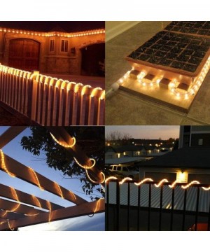 Christmas Rope Lights- 33ft 240 LED Low Voltage Waterproof Rope Lights- Connectable Clear Tube String Lights for Outdoor- Ind...