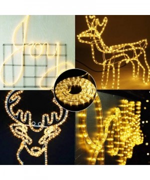 Christmas Rope Lights- 33ft 240 LED Low Voltage Waterproof Rope Lights- Connectable Clear Tube String Lights for Outdoor- Ind...