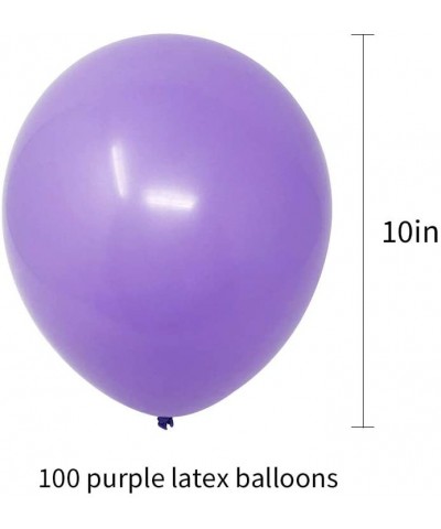 100Pcs Purple Latex Balloons 10 inch Large Helium Party Balloons for Halloween Wedding Birthday Ceremony Decorations - Purple...