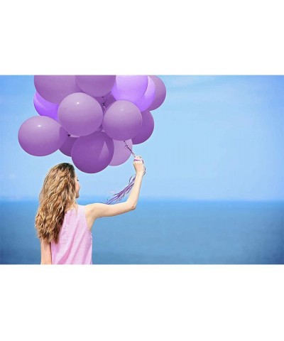 100Pcs Purple Latex Balloons 10 inch Large Helium Party Balloons for Halloween Wedding Birthday Ceremony Decorations - Purple...