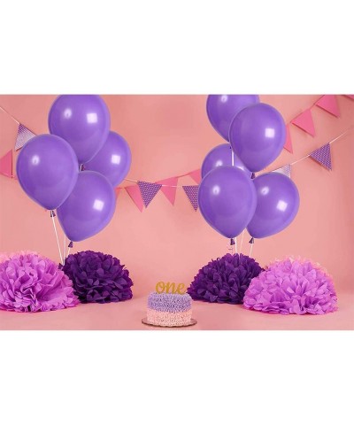 100Pcs Purple Latex Balloons 10 inch Large Helium Party Balloons for Halloween Wedding Birthday Ceremony Decorations - Purple...