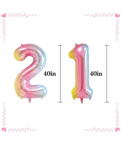 21st Birthday Decorations Party Supplies Kit - 21st Birthday Gifts For Her- Includes Perfect For Silver Fringe Foil Curtain- ...