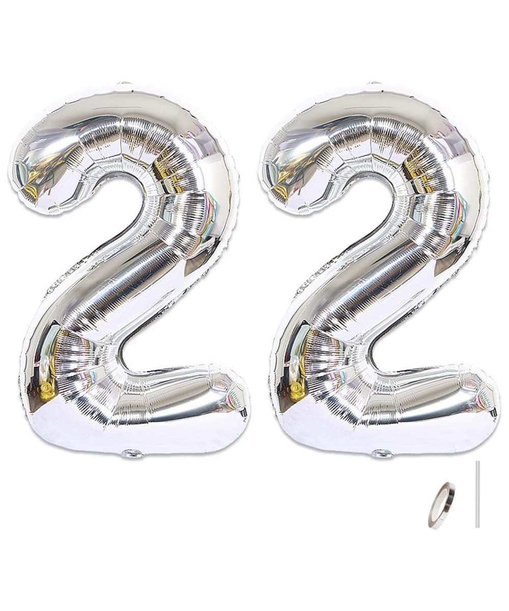 2pcs 40 Inch Number Balloon Foil Balloons Number 22 Jumbo Giant Balloons Prom Balloon Mylar Huge Number Balloon for Birthday ...