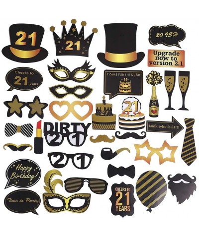 21st Birthday Decorations Party Supplies Kit - 21st Birthday Gifts For Her- Includes Perfect For Silver Fringe Foil Curtain- ...