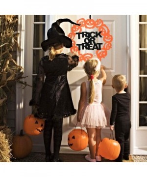 Halloween Signs for Home Office Door Wall Decorations - Happy Halloween & Trick Or Treat Sign Decor - Halloween hanging Decor...