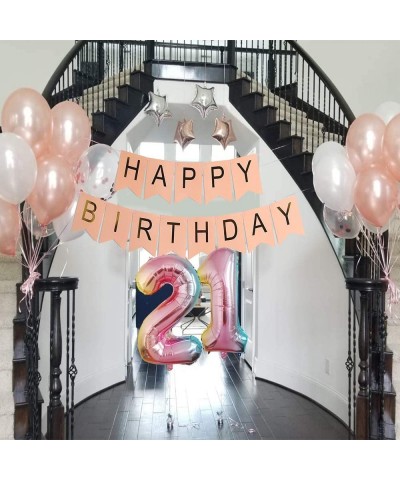 21st Birthday Decorations Party Supplies Kit - 21st Birthday Gifts For Her- Includes Perfect For Silver Fringe Foil Curtain- ...