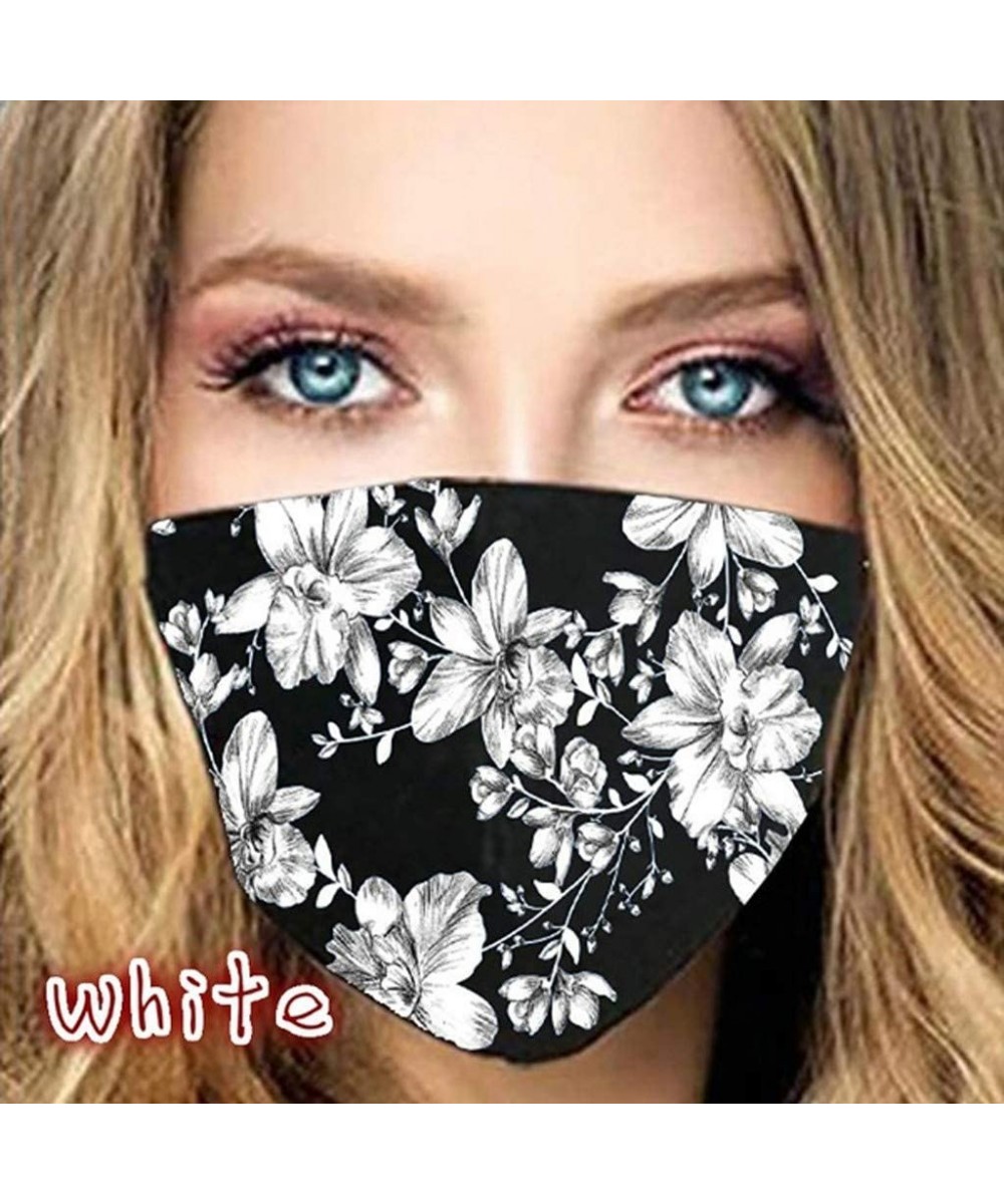 1PC Elegant Colorful Floral Fabric_Face_Mask_Adult- Washable Reusable Easy to Wear in Europe and America for Outdoor Travelin...