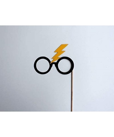 Wizard Glasses Photo Booth Props - 3 pc Set - Includes Beer Goggles- Lightning Bolt Head- and Potthead - CW18MD5I7LZ $5.20 Ph...