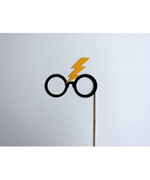 Wizard Glasses Photo Booth Props - 3 pc Set - Includes Beer Goggles- Lightning Bolt Head- and Potthead - CW18MD5I7LZ $5.20 Ph...