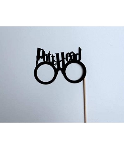 Wizard Glasses Photo Booth Props - 3 pc Set - Includes Beer Goggles- Lightning Bolt Head- and Potthead - CW18MD5I7LZ $5.20 Ph...