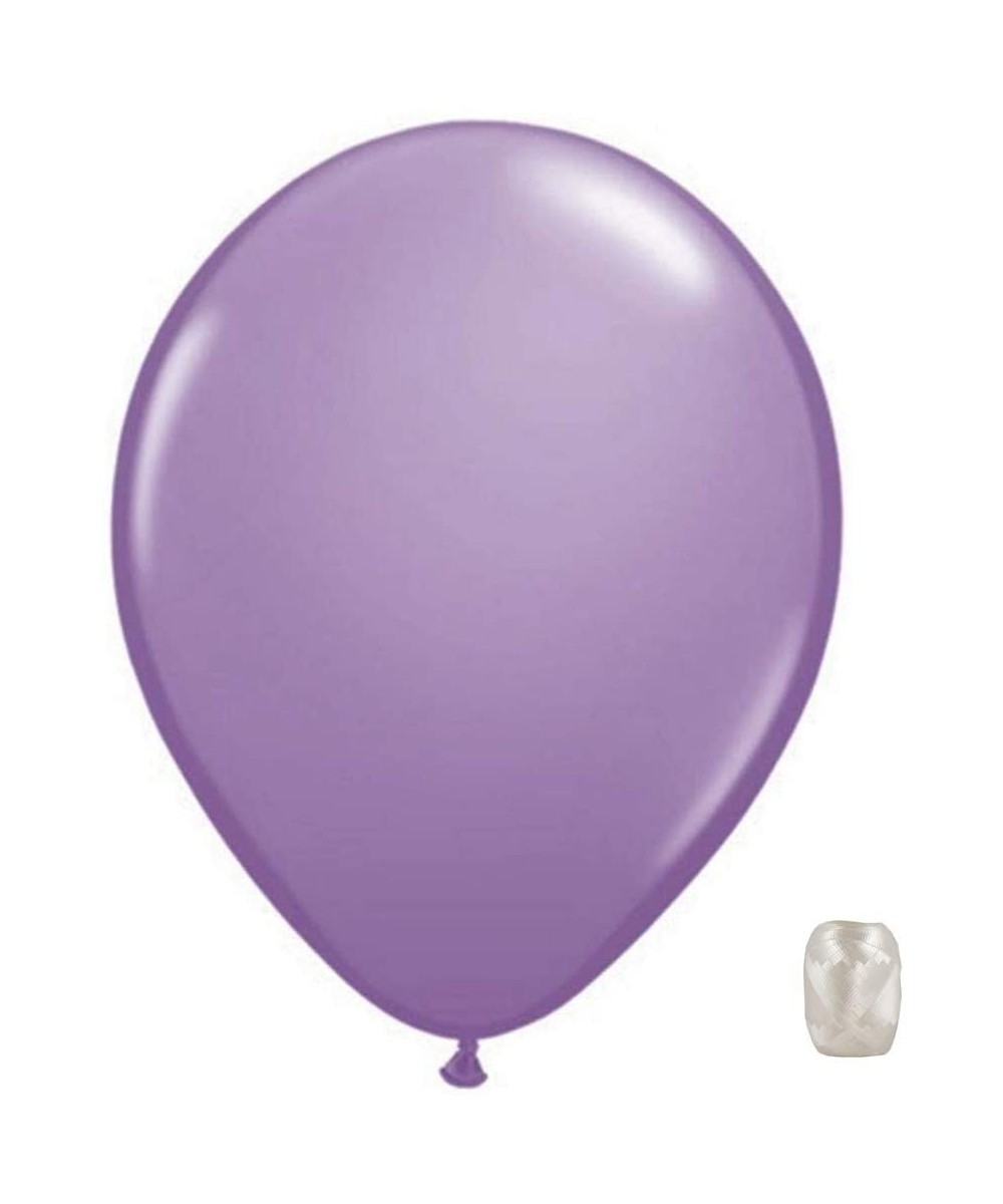 10 Pack 11" Standard Opaque Latex Color Balloons with Matching Ribbons (Spring Lilac) - Spring Lilac - C918SLZY0RL $5.91 Ball...