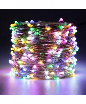 Remote Battery Operated 40ft 240 Led String Lights Silver Wire 8 Lighting Model LED Starry Light with 13 Key Remote Control F...