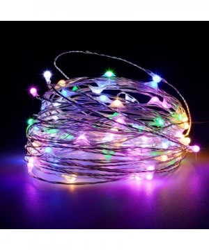 Remote Battery Operated 40ft 240 Led String Lights Silver Wire 8 Lighting Model LED Starry Light with 13 Key Remote Control F...