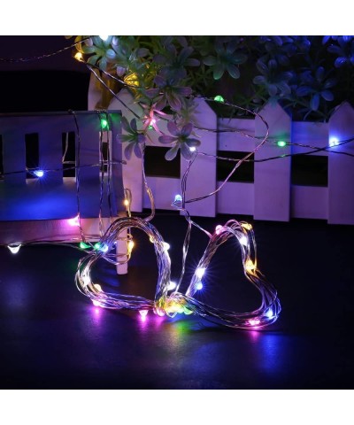 Remote Battery Operated 40ft 240 Led String Lights Silver Wire 8 Lighting Model LED Starry Light with 13 Key Remote Control F...