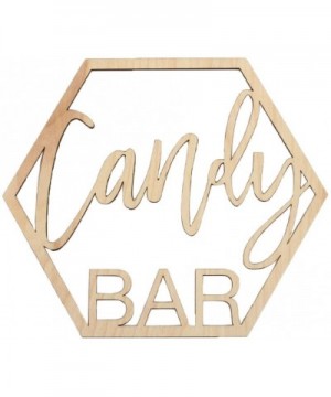 Wood Party Sign- 16.9-Inch Candy Bar- Wedding Display- Party Banner- Event Decorations for Wedding Engagement Bridal Shower B...